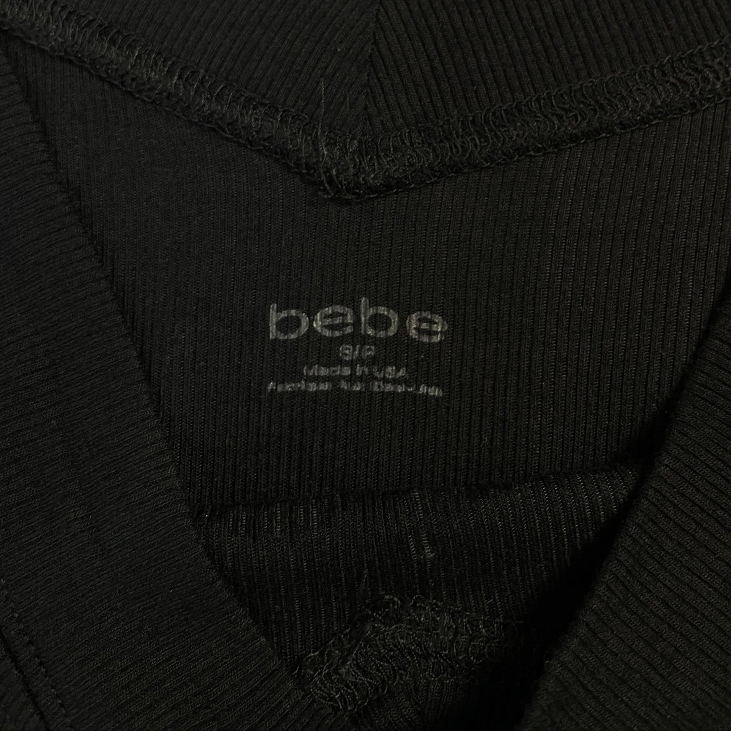 Vintage Y2K Bebe Rhinestone Off-Shoulder Top | Size S / UK 6-8