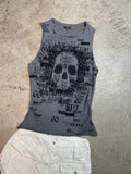 Rare Vintage Y2K Miss Sixty Graphic Tank Top | Best Fit UK 8