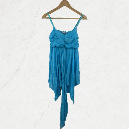 Electric Sky Handkerchief Hem Dress / Top