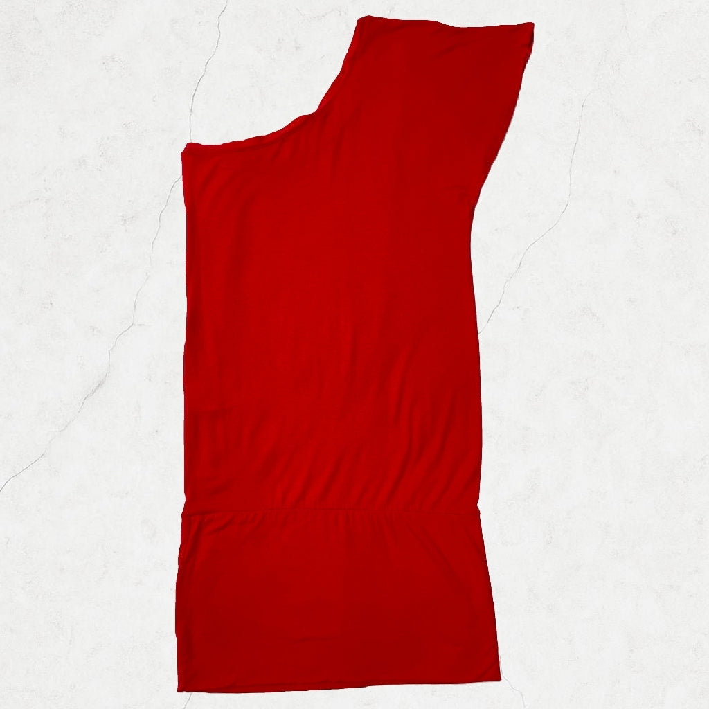 Phard One-Shoulder Red Mini Dress - Y2K Clubwear Icon