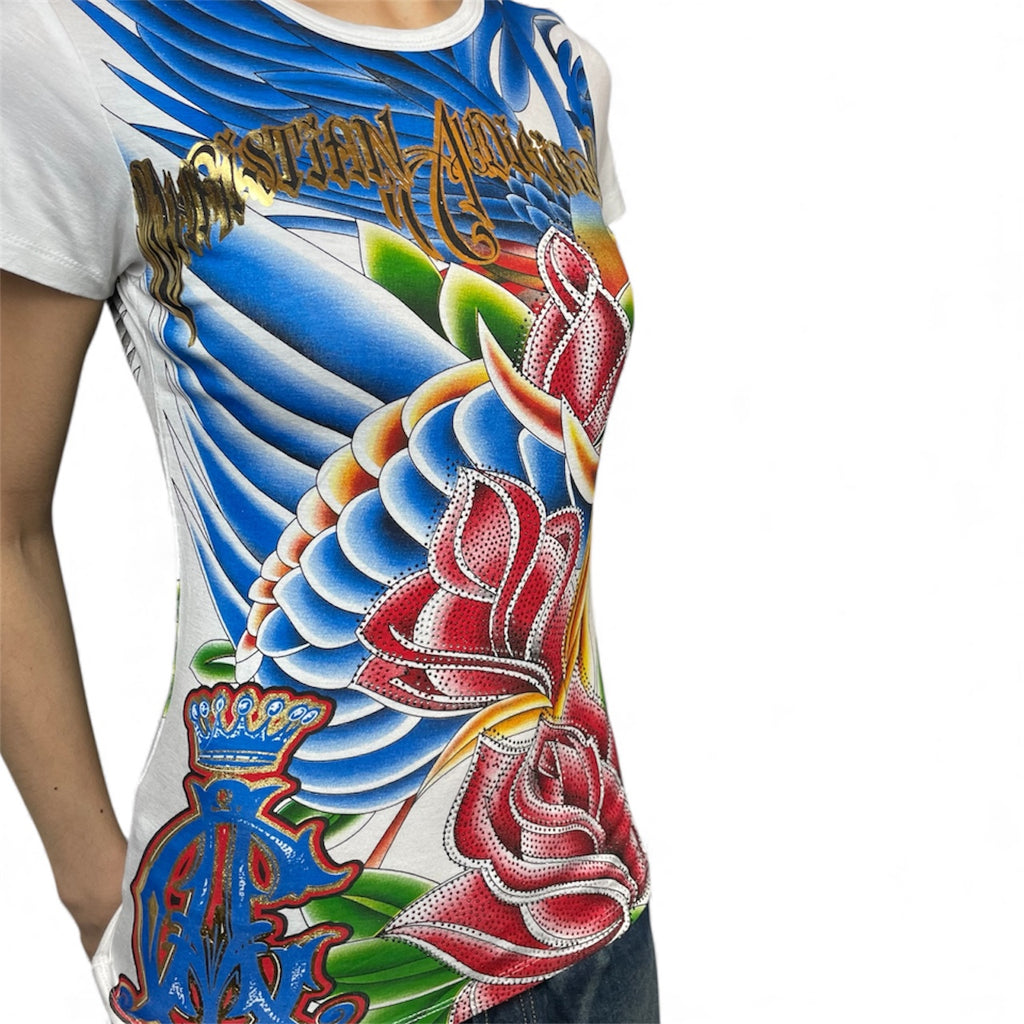 Christian Audigier Tattoo Graphic Tee | Best Fit UK 8