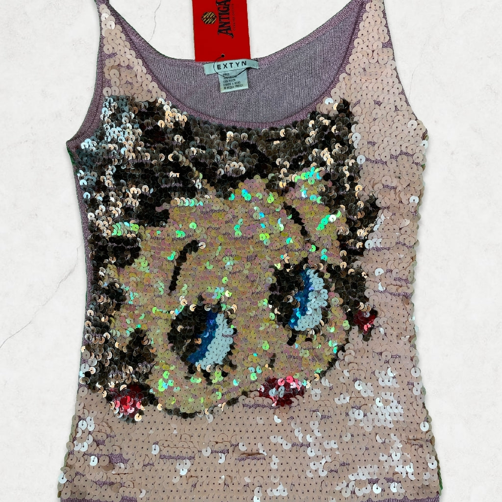 Y2K Betty Boop Sequin Top by EXTYN - Vintage Rarity