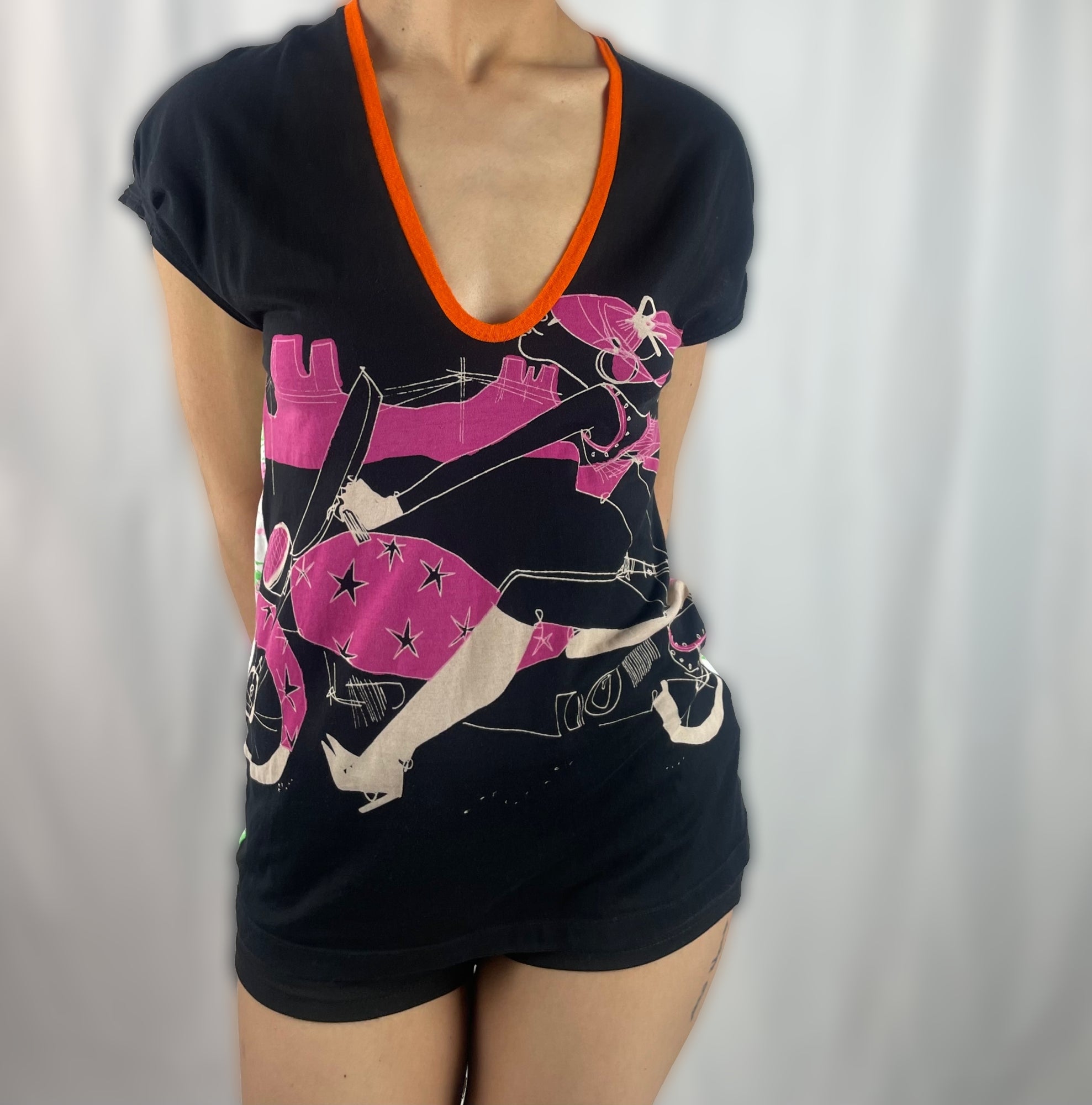 Custo Barcelona Graphic Sample Top - Rare Collectible