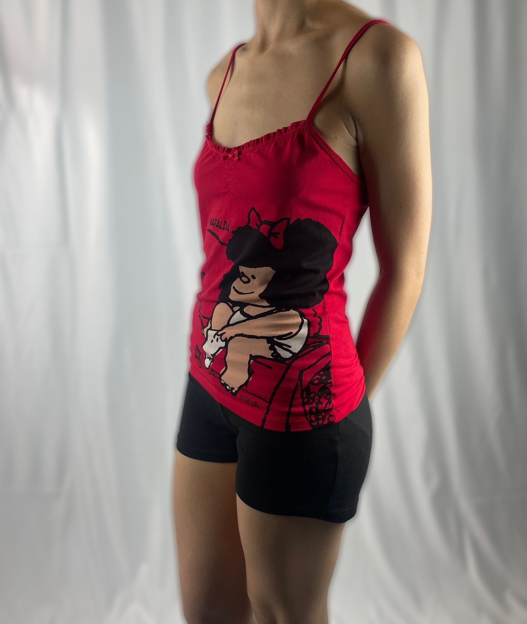 Vintage Oysho Mafalda Graphic Cami Top (Rare Collectable)