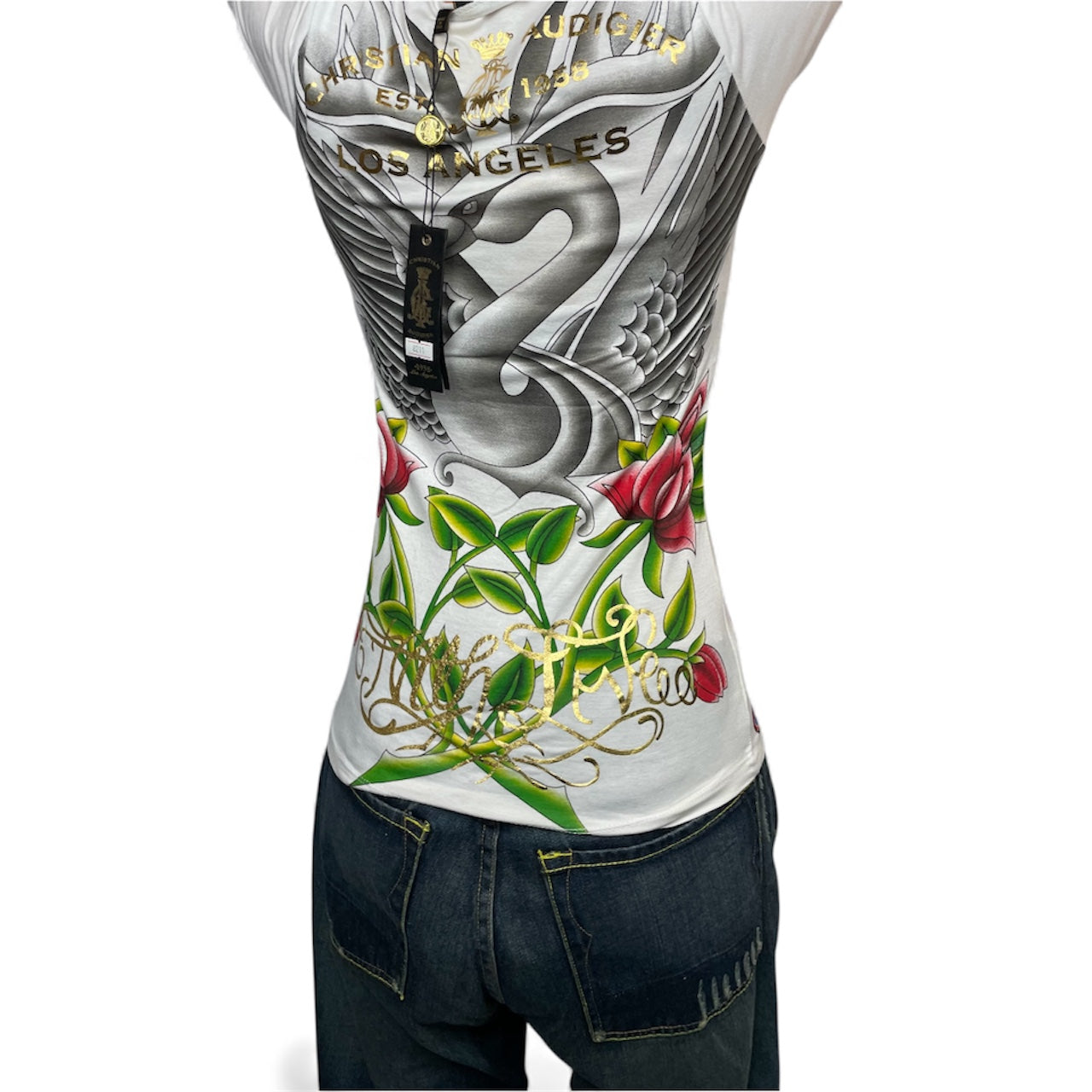 Christian Audigier Tattoo Graphic Tee | Best Fit UK 8