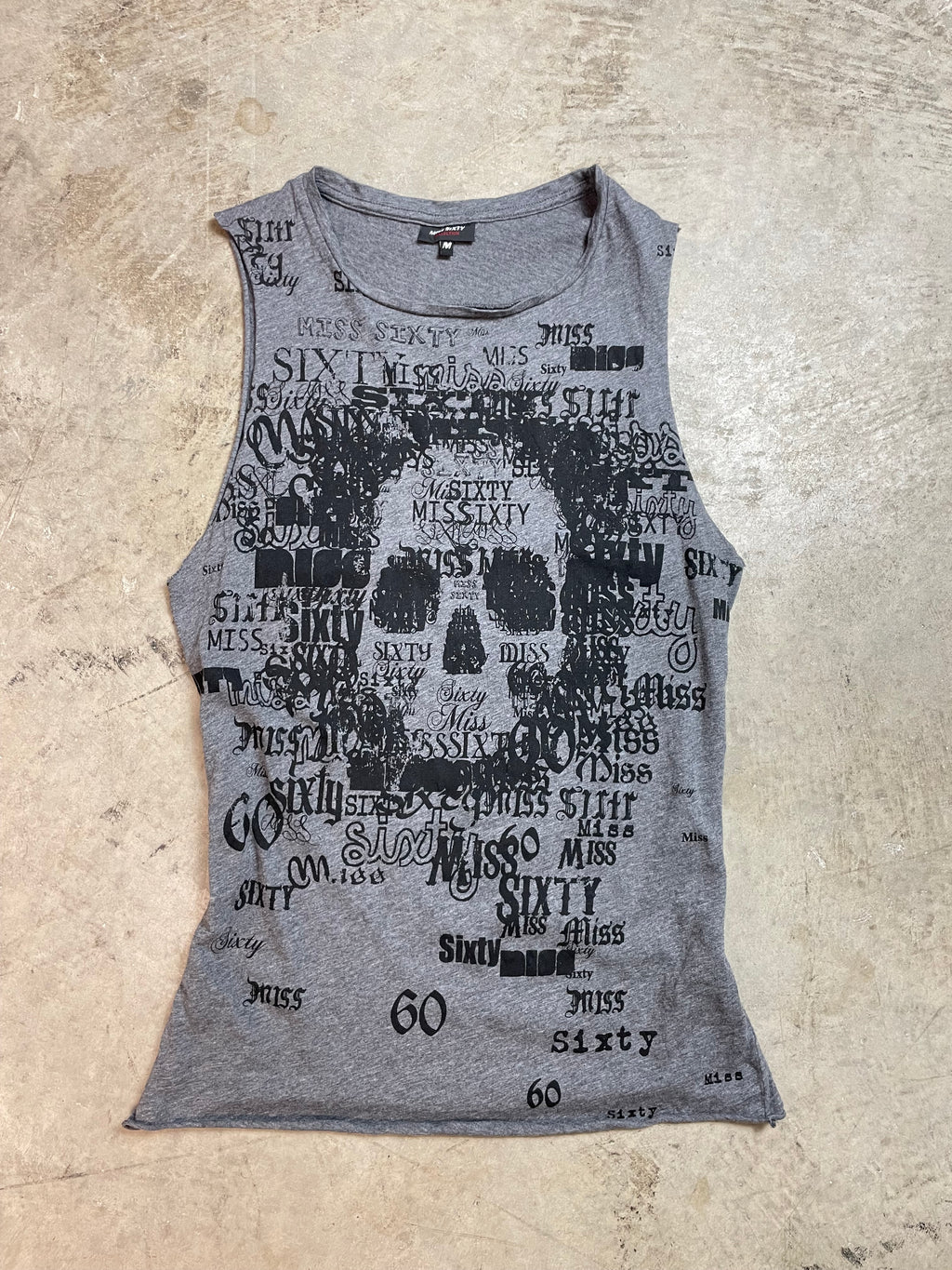 Rare Vintage Y2K Miss Sixty Graphic Tank Top | Best Fit UK 8