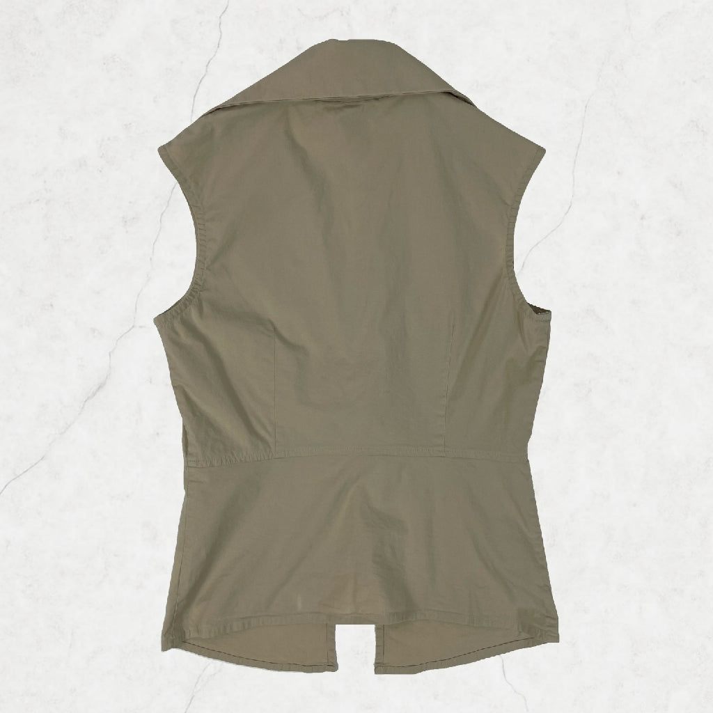 Gianfranco Ferré Jeans Beige Open-Front Shirt