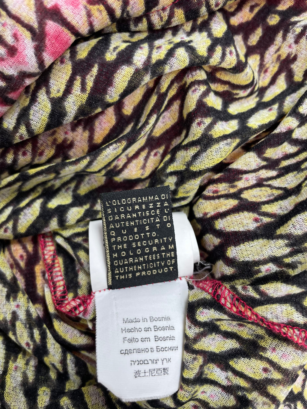 Rare Y2K Just Cavalli Draped Print Top - Best Fit UK 10