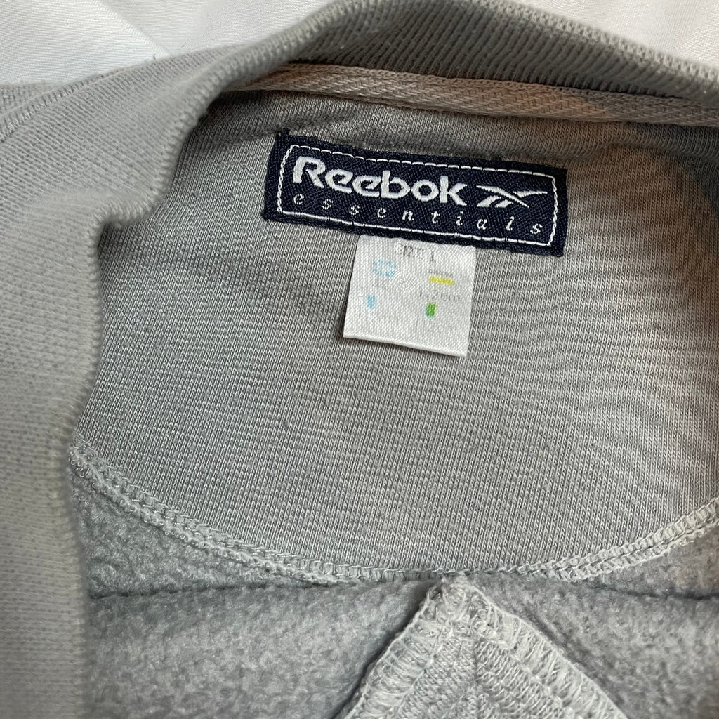 Reebok Essentials Grey V-Neck Sweatshirt | Men’s L