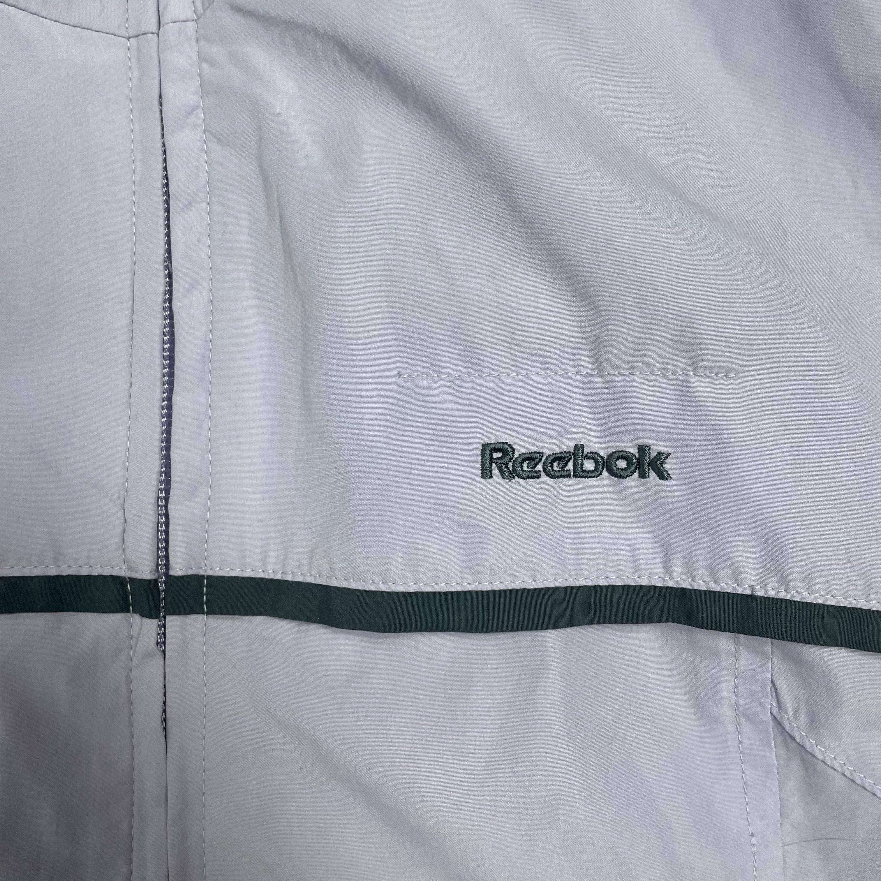 Y2K Reebok Essentials Lilac Zip-Up Track Jacket | UK 6-8