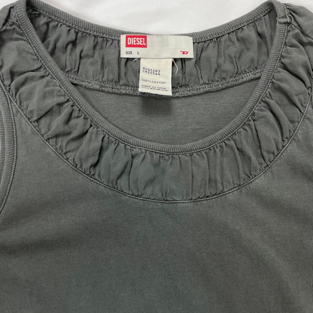 Y2K Diesel "Forever Brave" Graphic Tank Top - UK 8