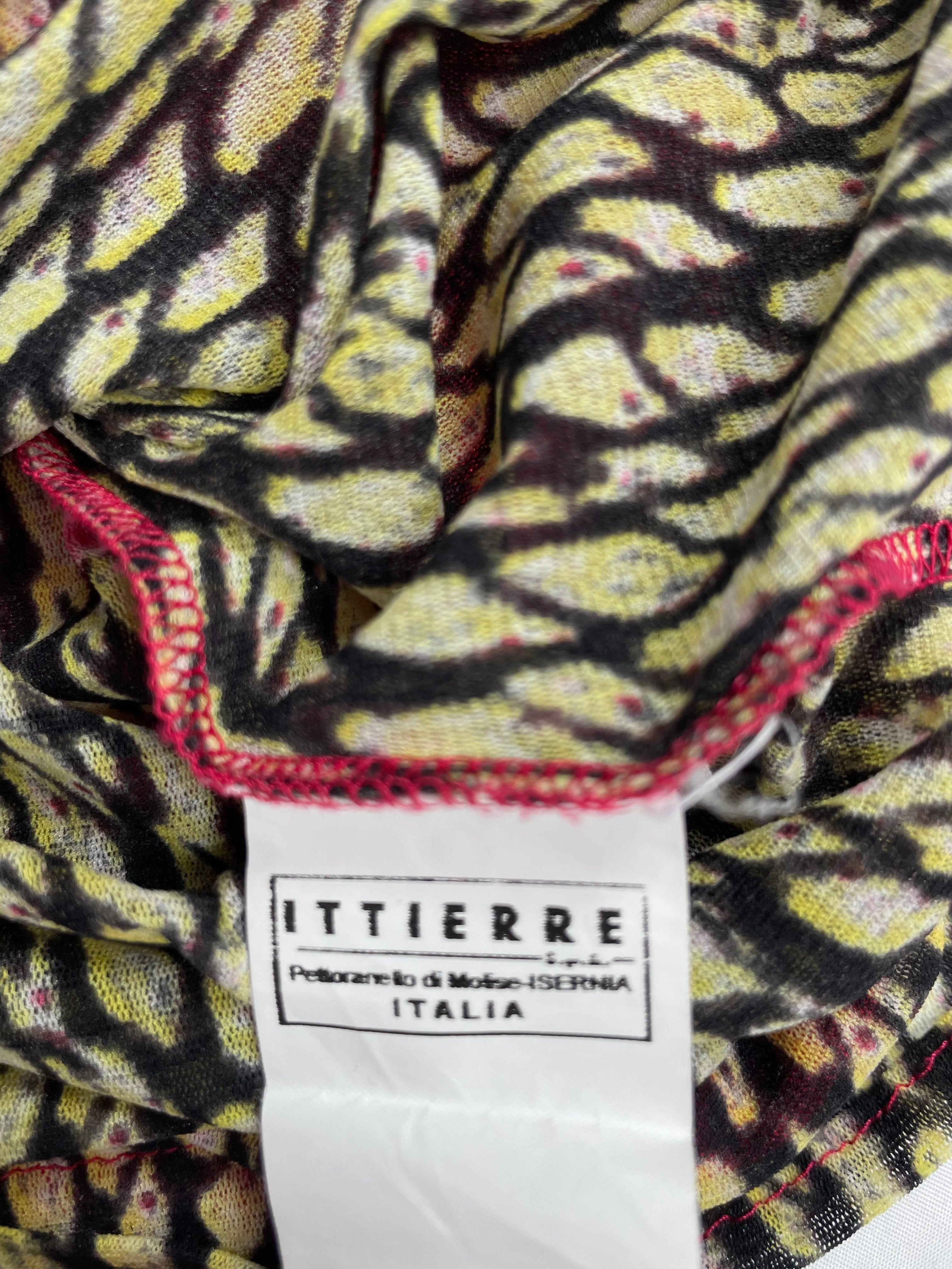 Rare Y2K Just Cavalli Draped Print Top - Best Fit UK 10