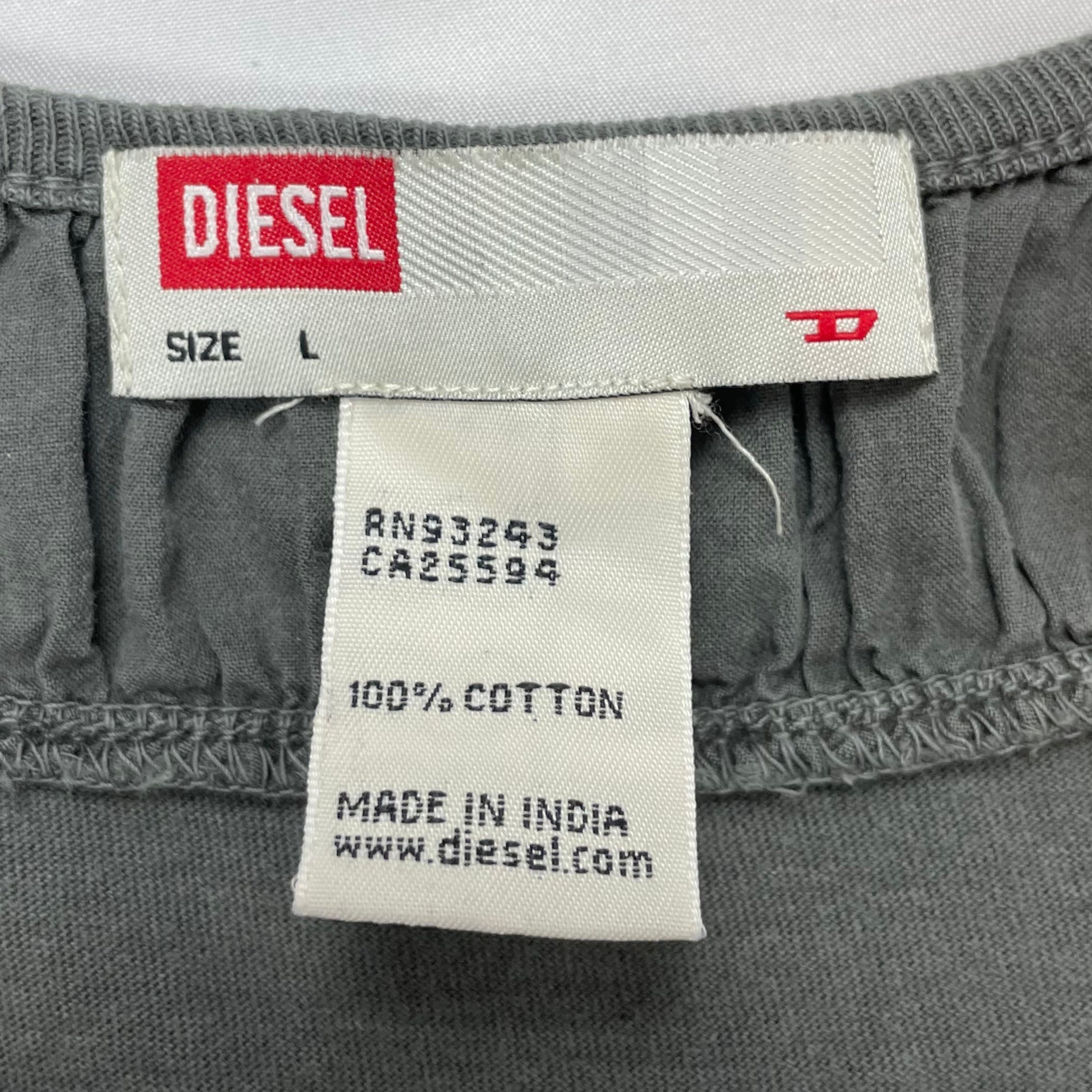 Y2K Diesel "Forever Brave" Graphic Tank Top - UK 8