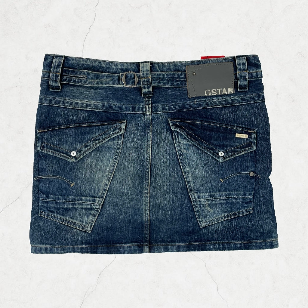 G-Star RAW Dark Wash Denim Mini Skirt