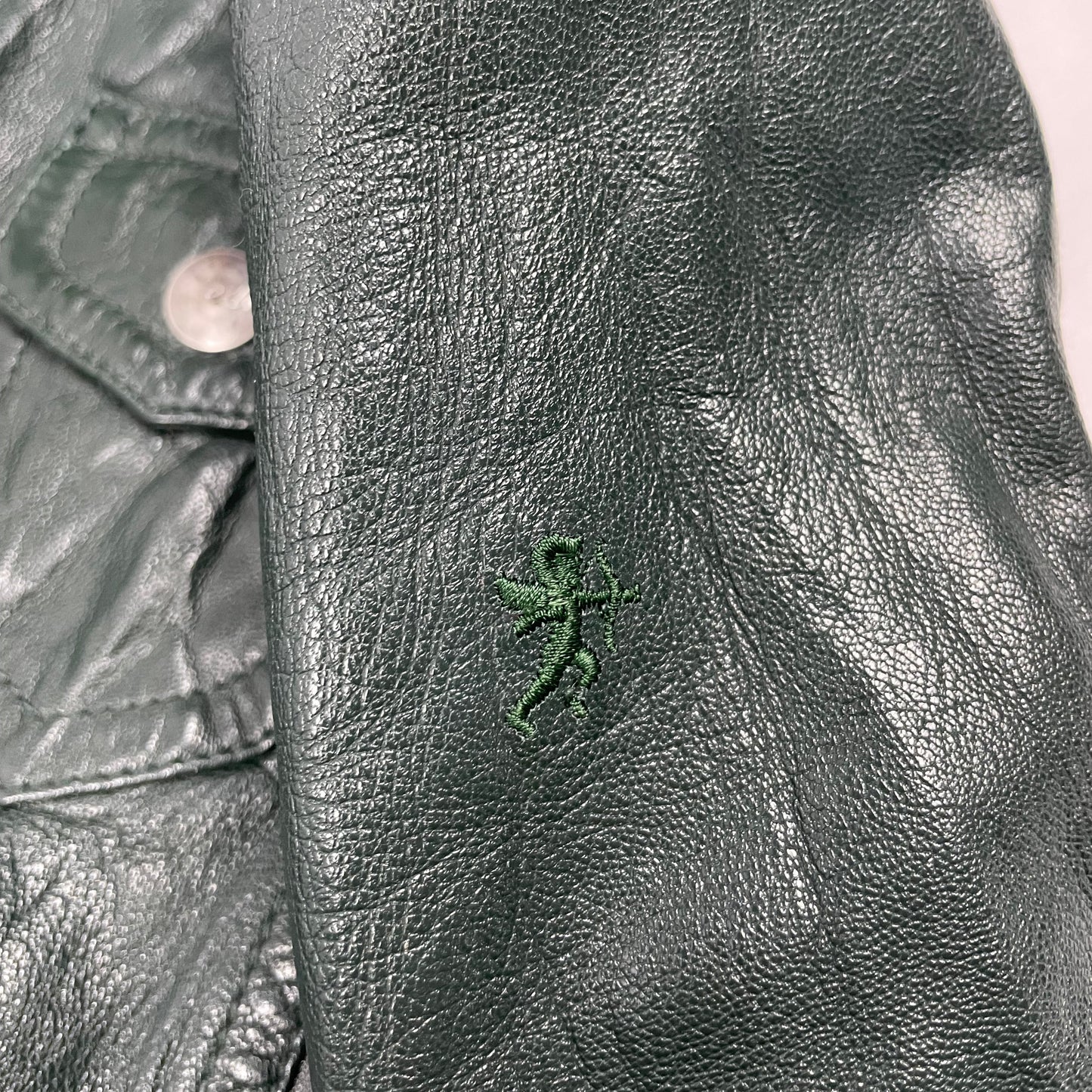 EDC by Esprit Y2K Genuine Leather Bomber Jacket (Flight Style) - UK 8