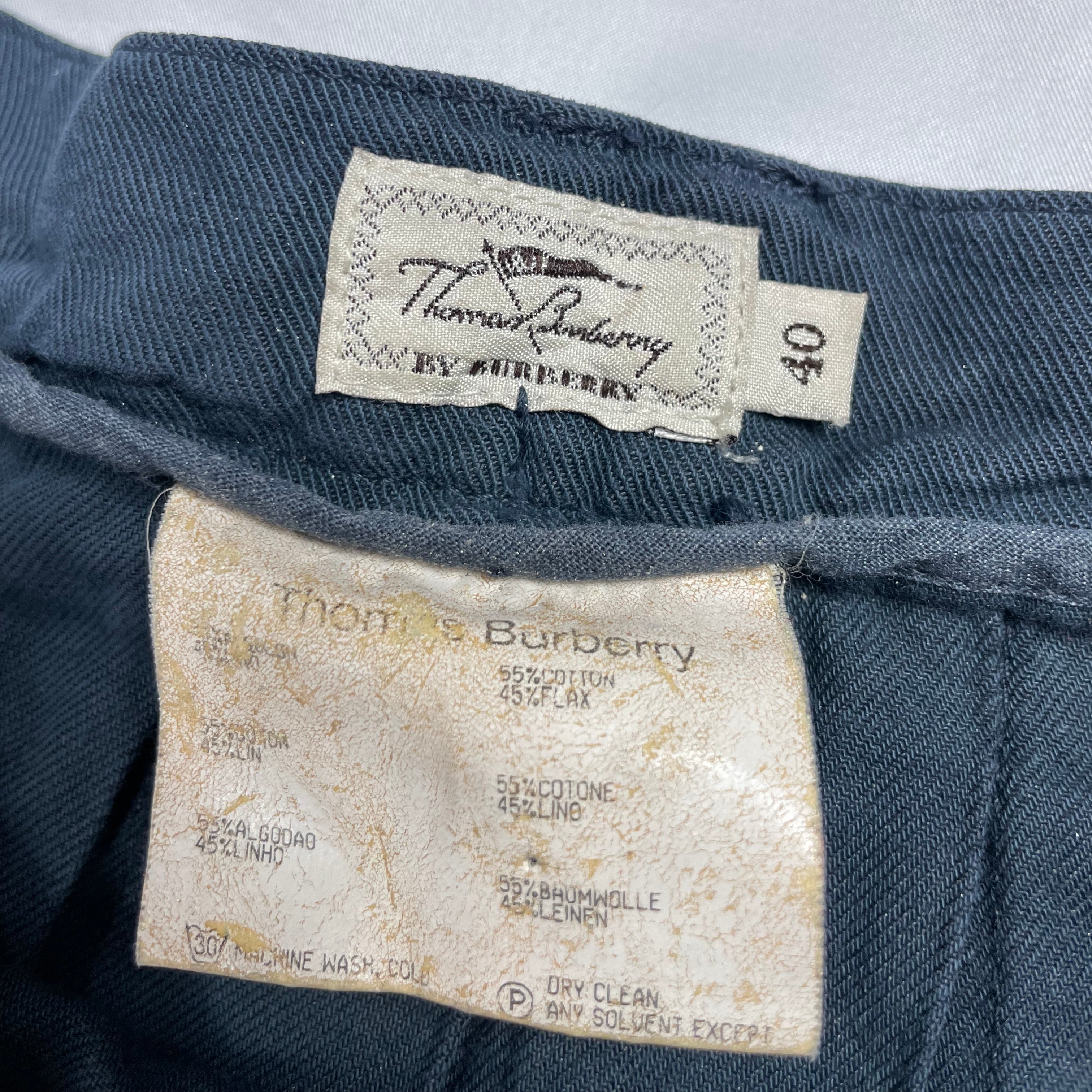 Rare Thomas Burberry Vintage Pleated Mini Skirt with Button Front - W30 UK 8