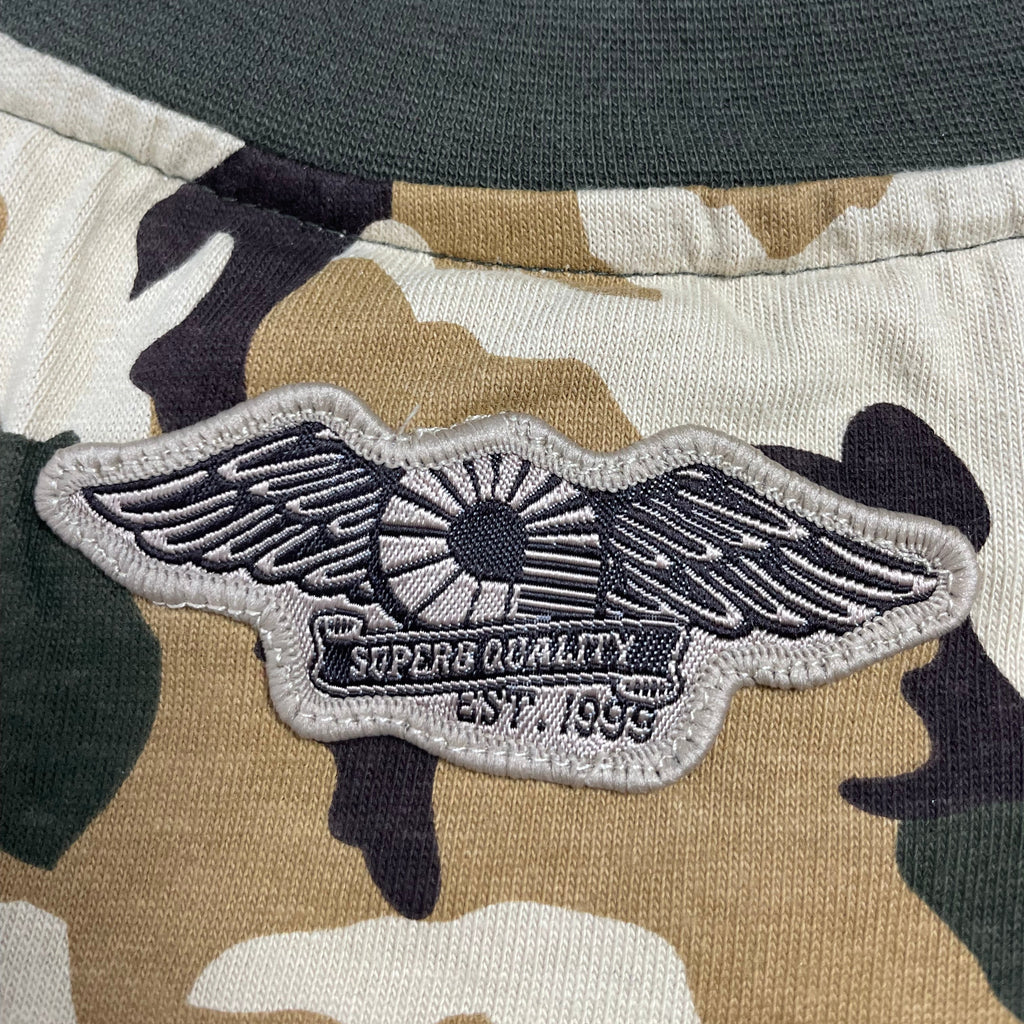 Y2K Akademiks Camo Patchwork Tee - Deadstock (XS-S)