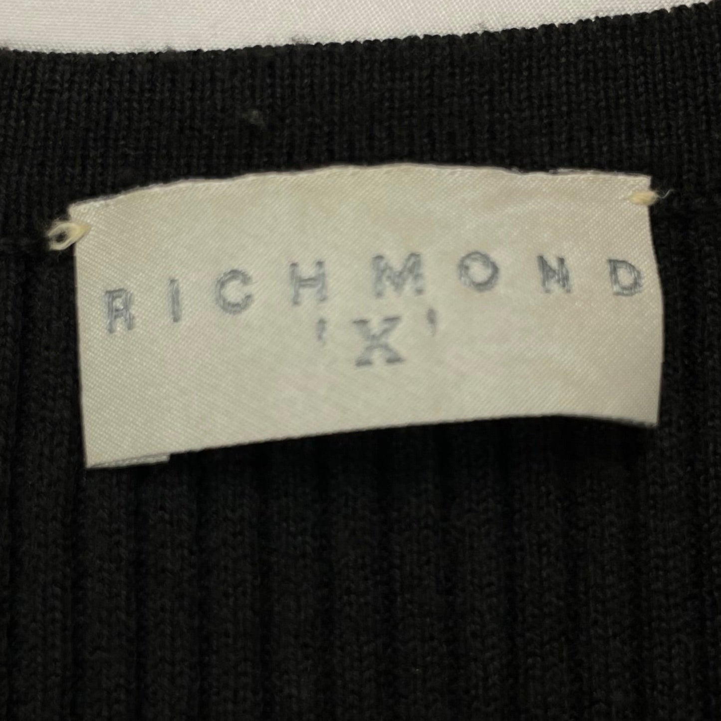 Richmond X Y2K Ribbed Knit Logo Sleeveless Top - 8-10