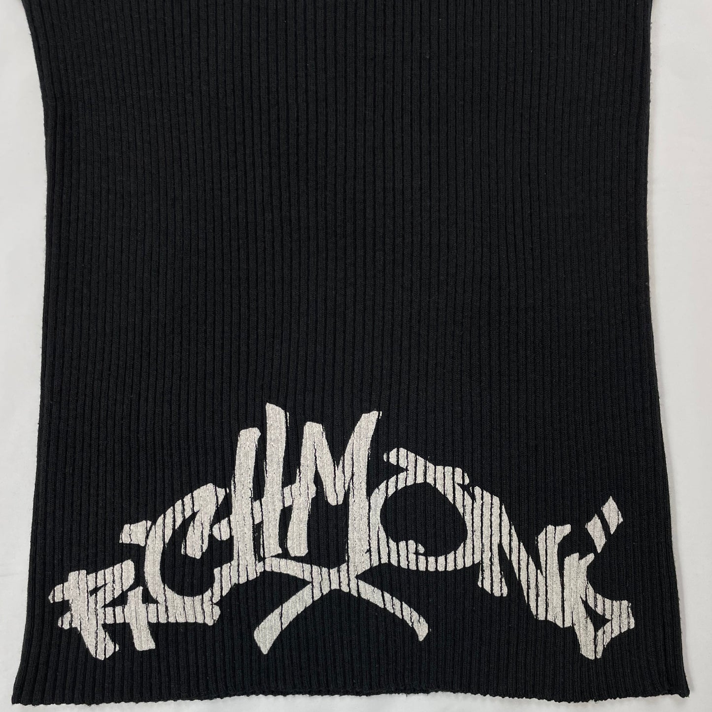 Richmond X Y2K Ribbed Knit Logo Sleeveless Top - 8-10