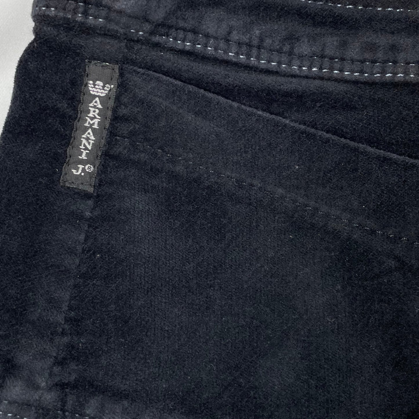 Y2K Armani Jeans Pleated Buckle Mini Skirt Black - UK 14