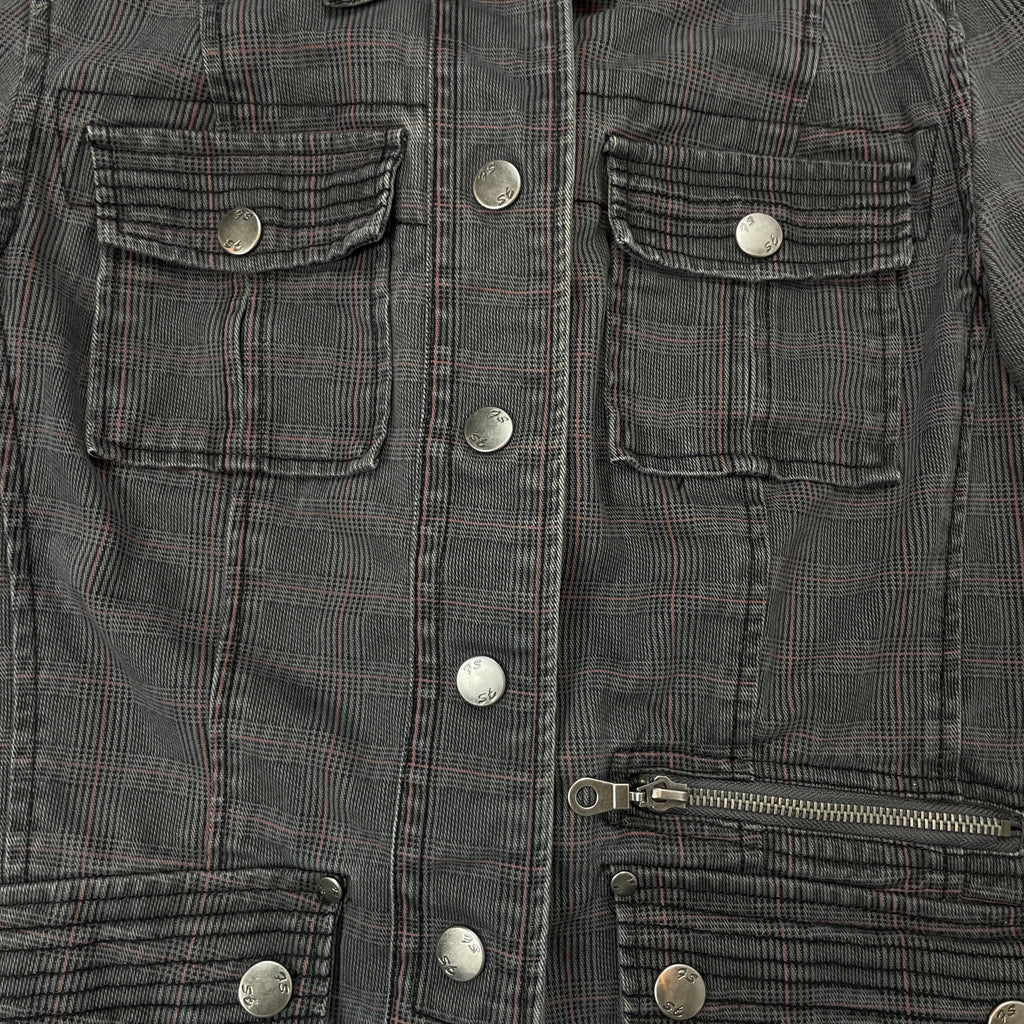 Fishbone Y2K Plaid Utility Jacket – UK 8