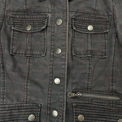 Fishbone Y2K Plaid Utility Jacket – UK 8