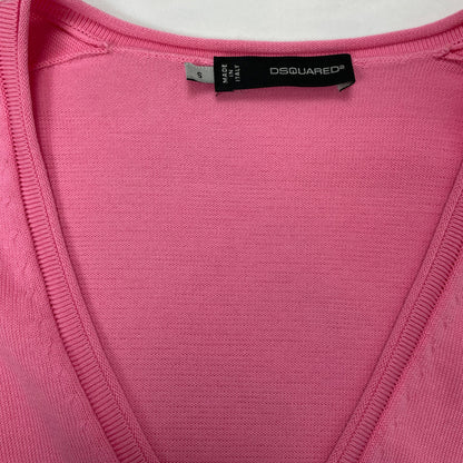 Dsquared² Pink Knit Top - Made in Italy - UK 6