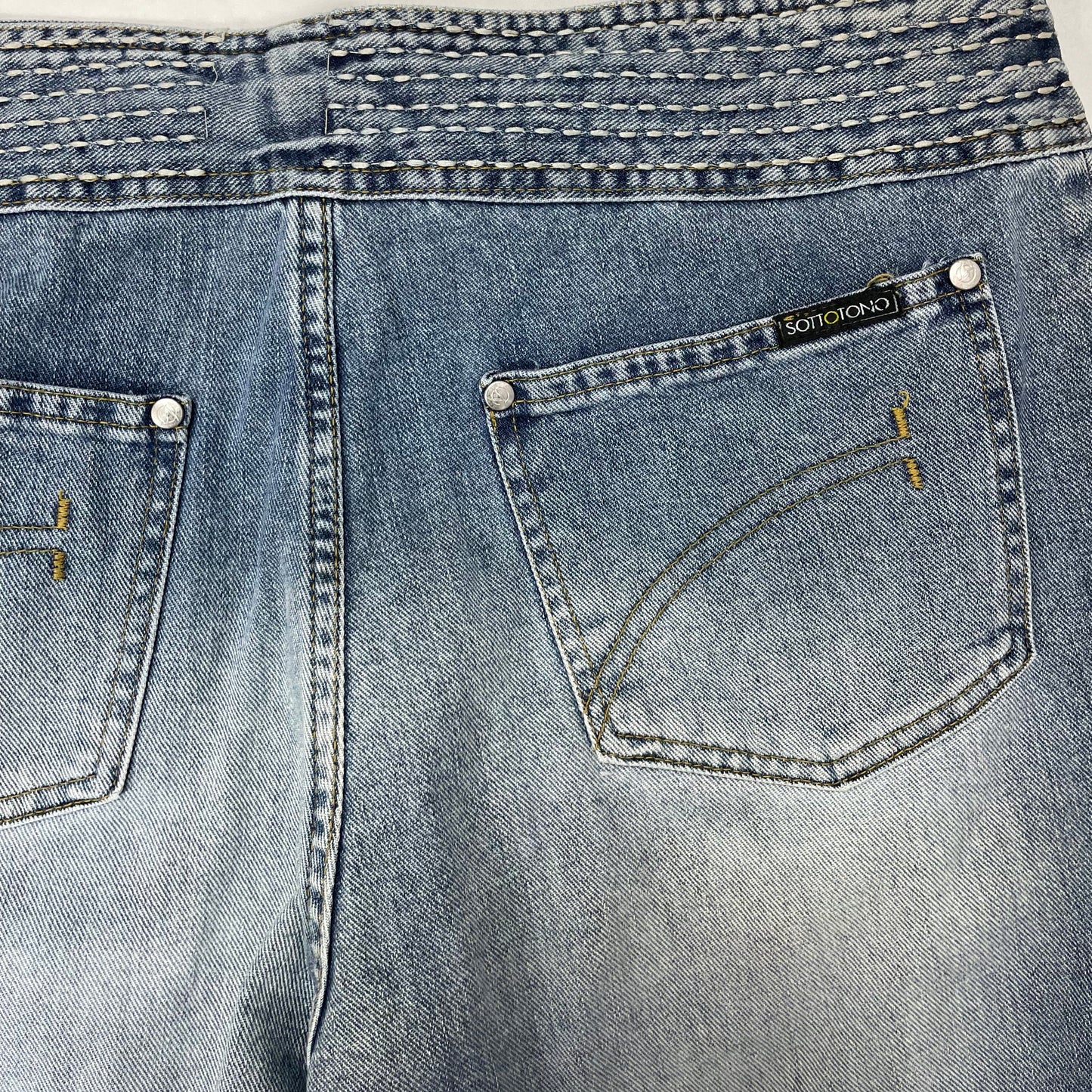 Sottotono Y2K Italian Wideband Flare Jeans - UK 12-14