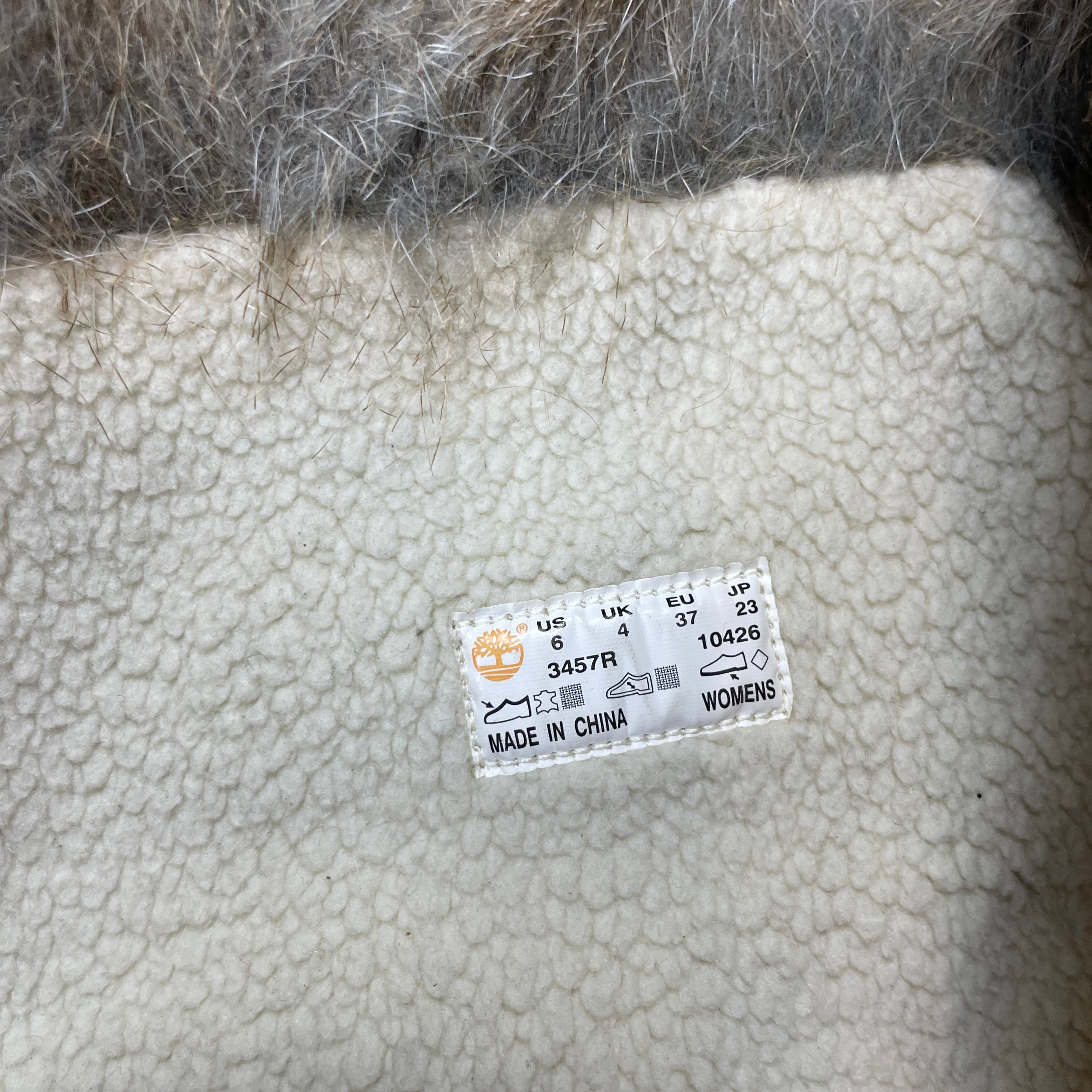 Timberland Faux Fur Buckle Winter Boots (Brown, UK 3 fit)