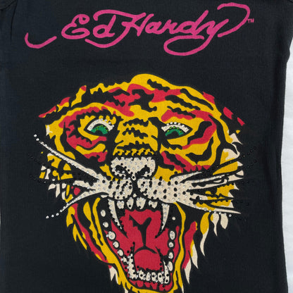Ed Hardy Y2K Tiger Rhinestone Tank Top | Best Fit UK 8