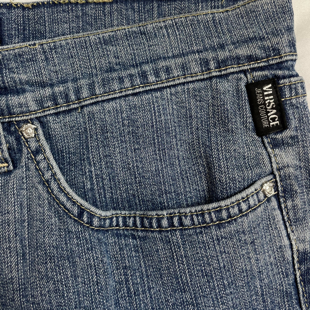 Versace Jeans Couture Vintage Made in Italy ITTIERE Light Wash Denim Jeans | W29.5 UK 8-10