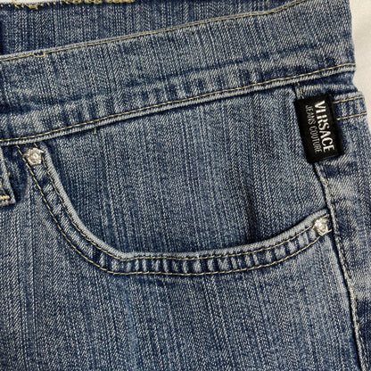 Versace Jeans Couture Vintage Made in Italy ITTIERE Light Wash Denim Jeans | W29.5 UK 8-10