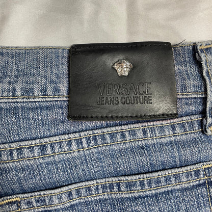 Versace Jeans Couture Vintage Made in Italy ITTIERE Light Wash Denim Jeans | W29.5 UK 8-10