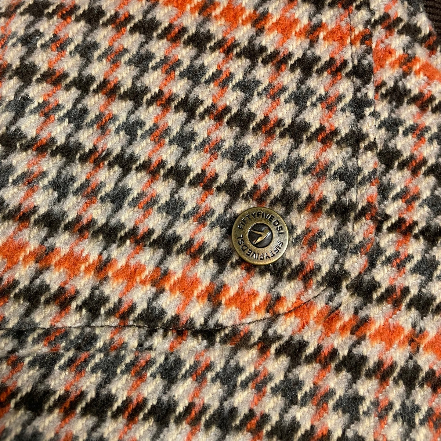 Y2K 55DSL by Diesel Houndstooth Wool Bomber Jacket | UK 8