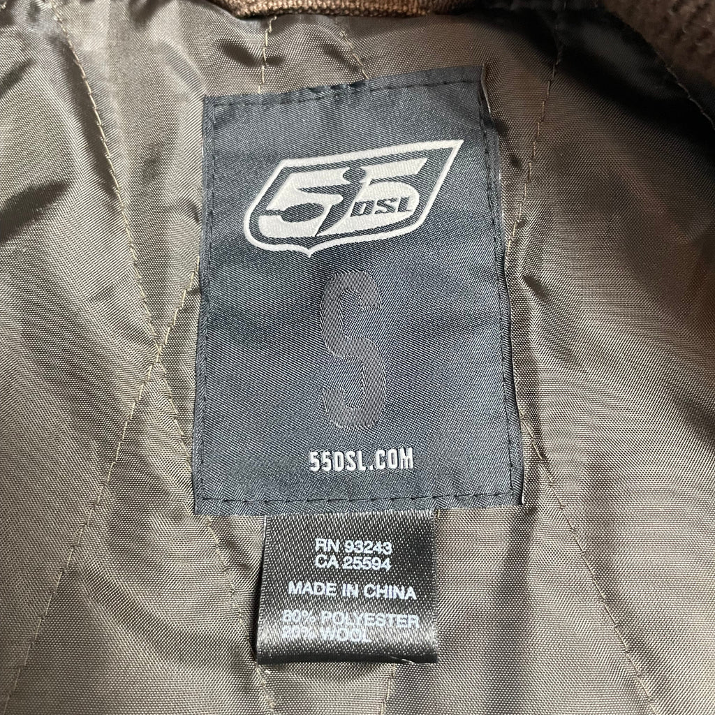 Y2K 55DSL by Diesel Houndstooth Wool Bomber Jacket | UK 8