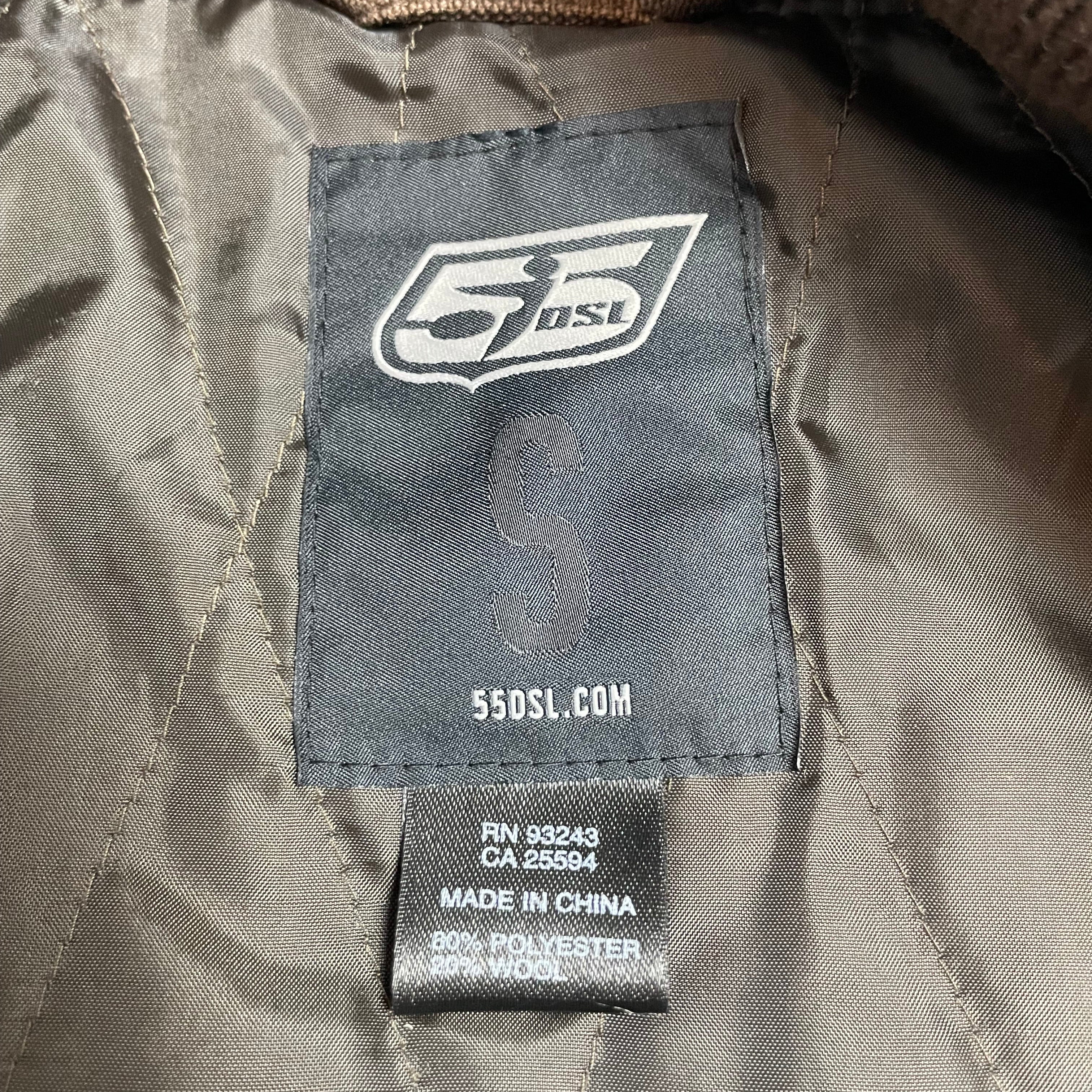 Y2K 55DSL by Diesel Houndstooth Wool Bomber Jacket | UK 8