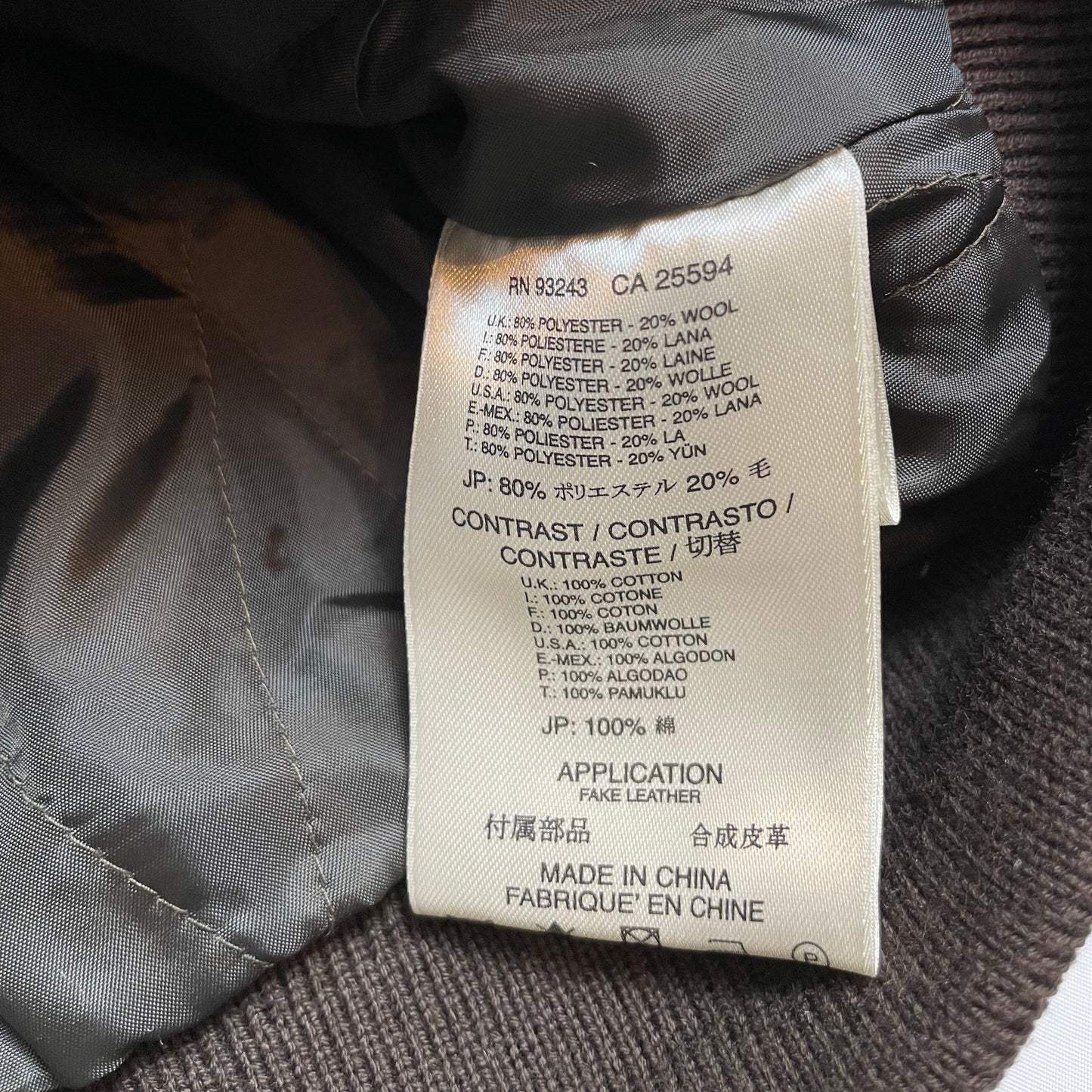 Y2K 55DSL by Diesel Houndstooth Wool Bomber Jacket | UK 8