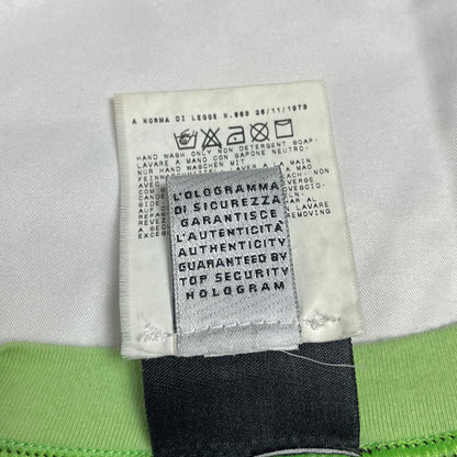 Y2K D&G by Dolce & Gabbana Black & Lime Trim Logo Tee | UK 6–8