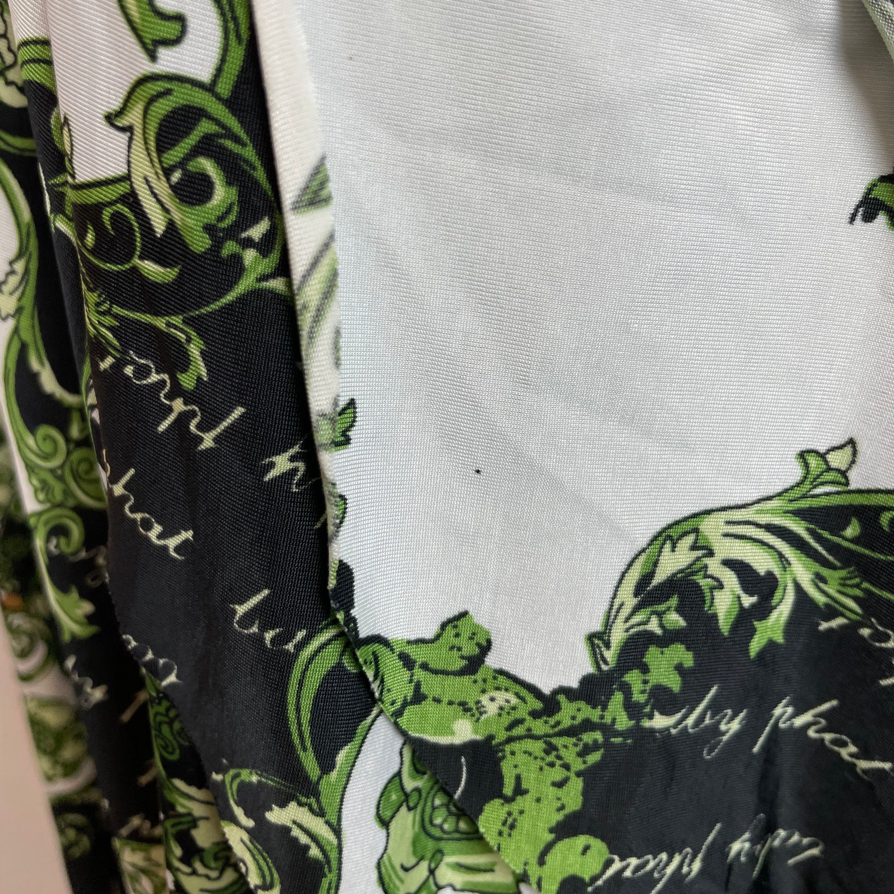 Rare Y2K Baby Phat Halter Dress Leopard Baroque Print | Best Fit UK 10