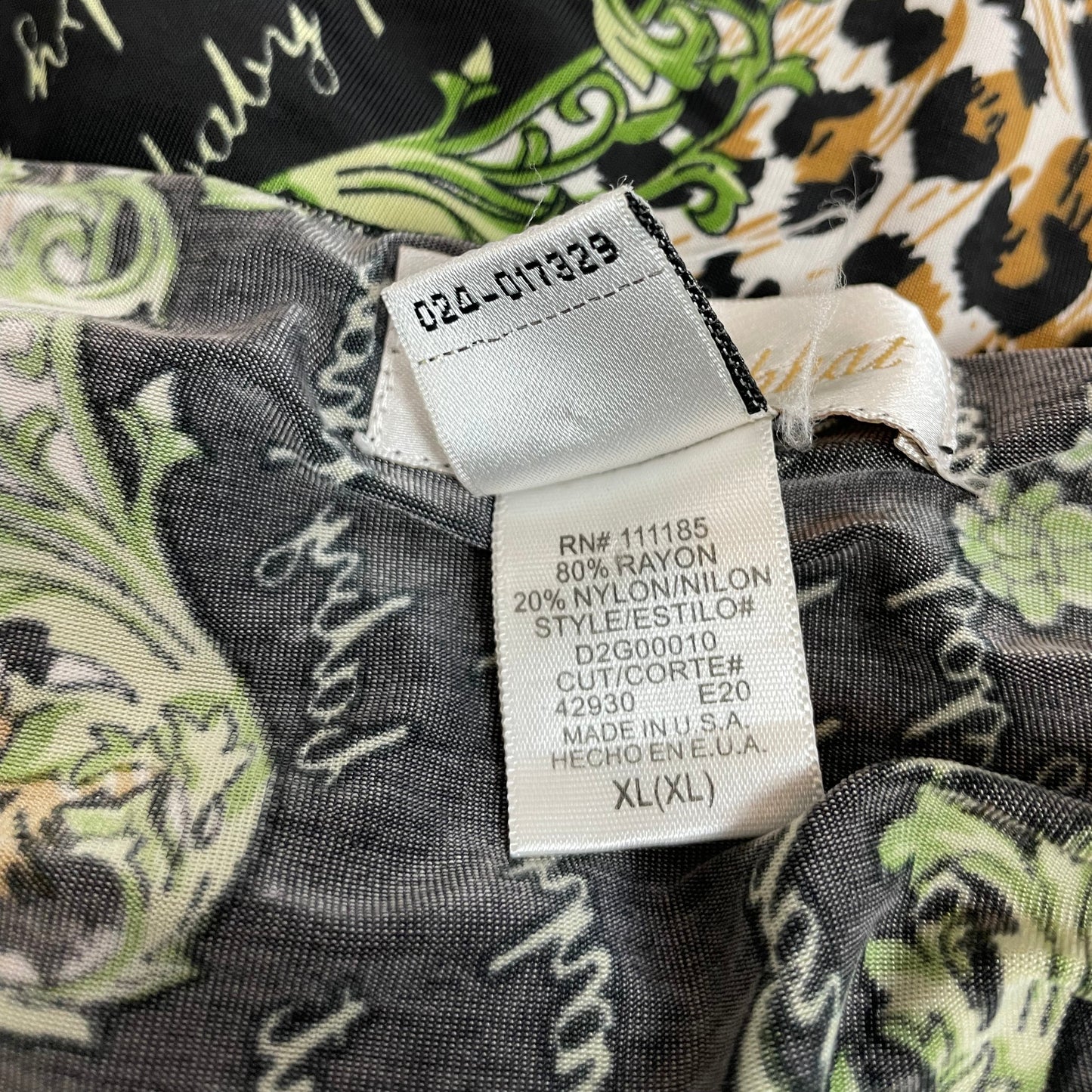 Rare Y2K Baby Phat Halter Dress Leopard Baroque Print | Best Fit UK 10