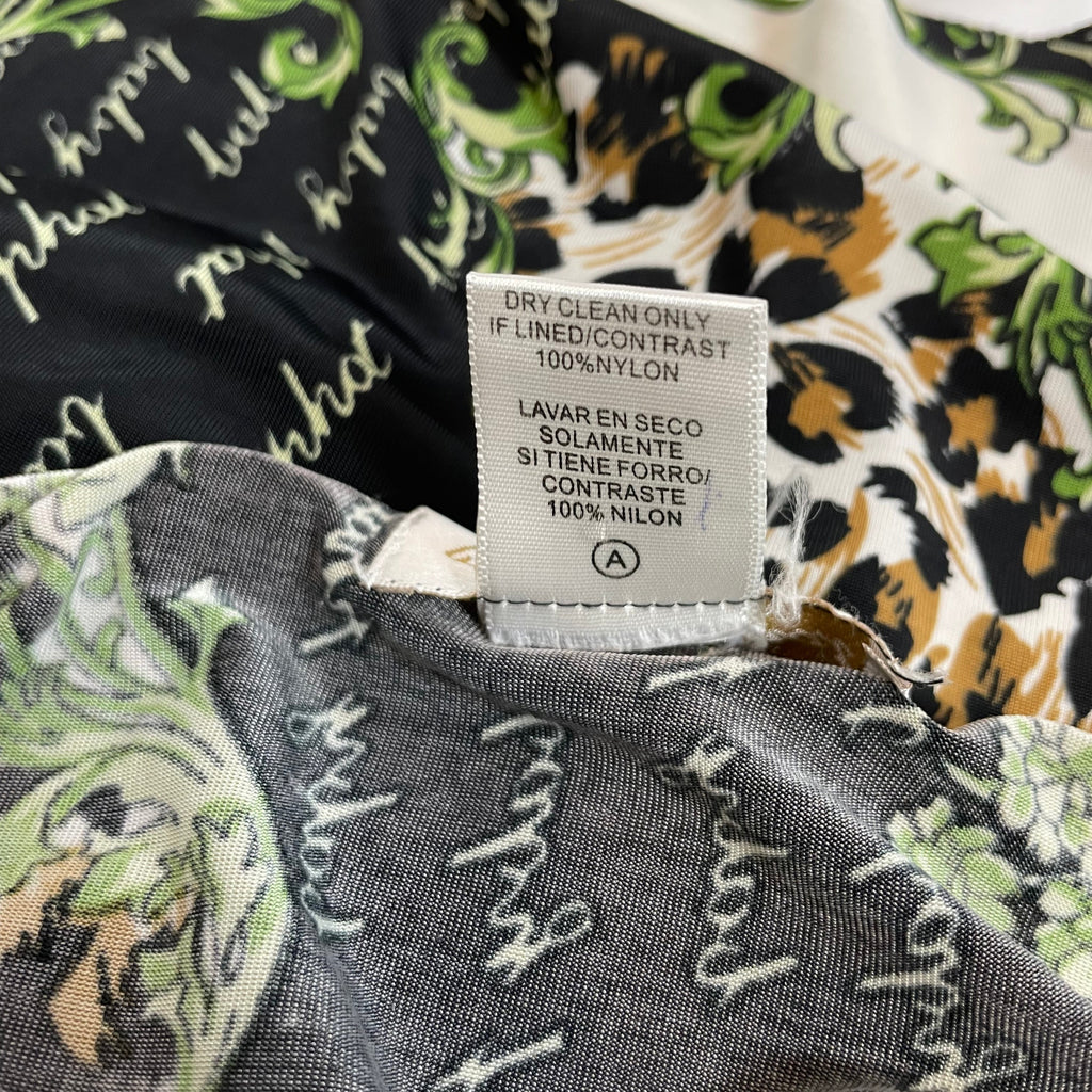 Rare Y2K Baby Phat Halter Dress Leopard Baroque Print | Best Fit UK 10