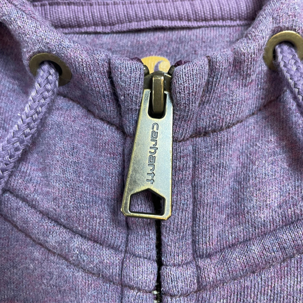 Carhartt Purple Zip Hoodie with Script Logo | Best Fit 8-10