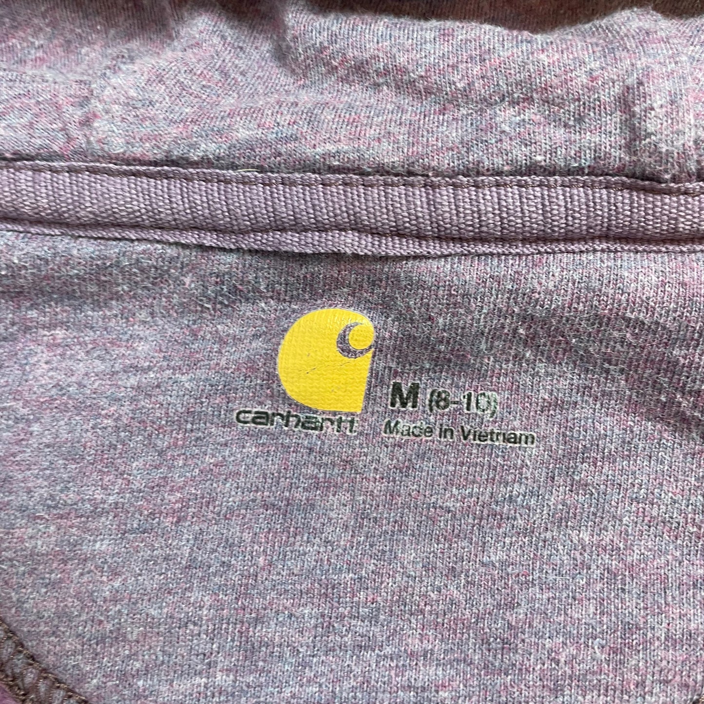 Carhartt Purple Zip Hoodie with Script Logo | Best Fit 8-10