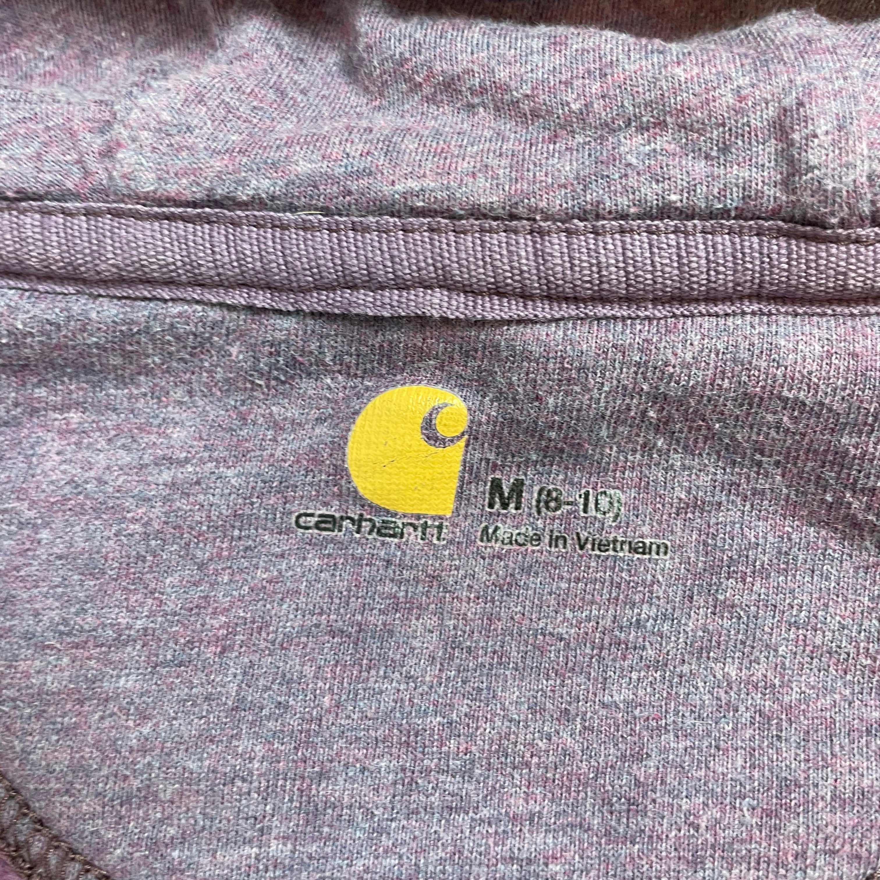 Carhartt Purple Zip Hoodie with Script Logo | Best Fit 8-10