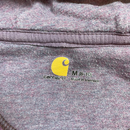 Carhartt Purple Zip Hoodie with Script Logo | Best Fit 8-10