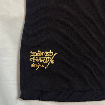 NWT Ed Hardy “True Love” Rhinestone Tank Top (Made in USA) | Best Fit UK 8