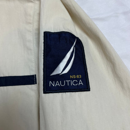 Vintage Nautica NS-83 Beige Sailing Jacket | Men's L