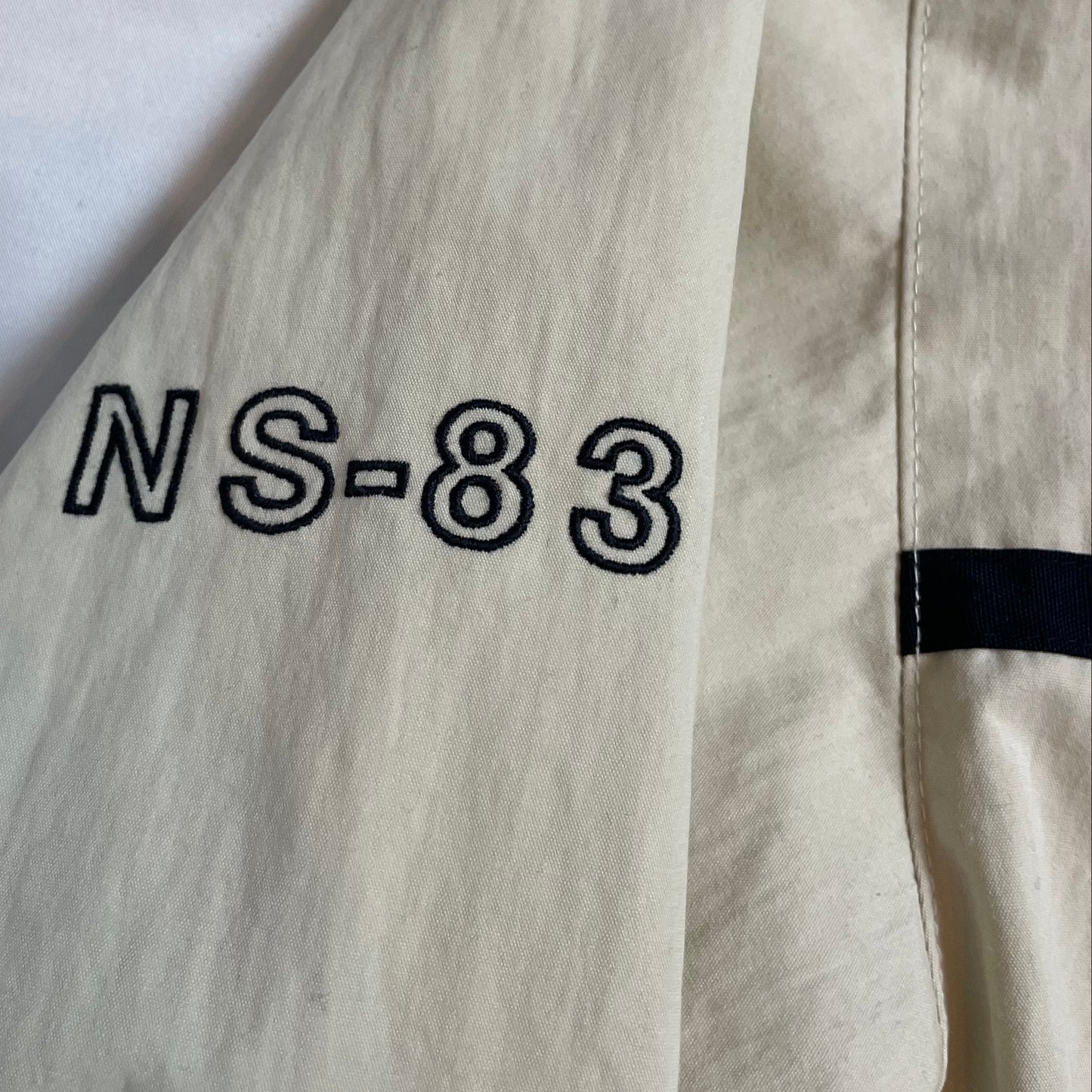 Vintage Nautica NS-83 Beige Sailing Jacket | Men's L