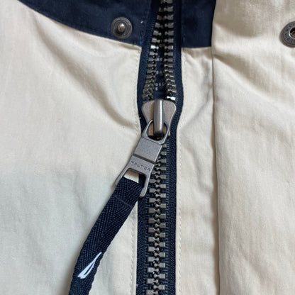 Vintage Nautica NS-83 Beige Sailing Jacket | Men's L