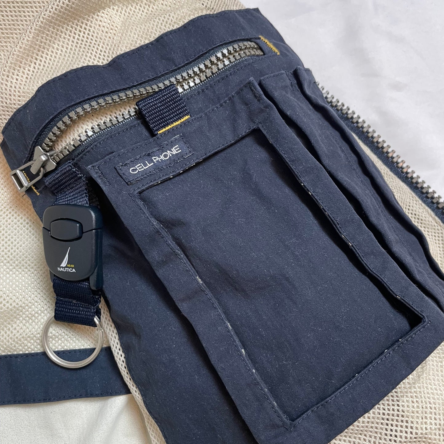 Vintage Nautica NS-83 Beige Sailing Jacket | Men's L